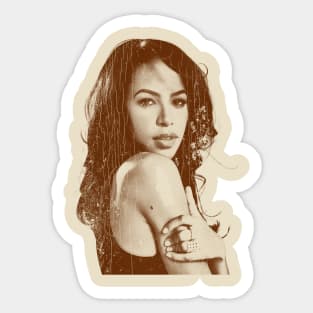 Aaliyah - Look Vintage Sticker